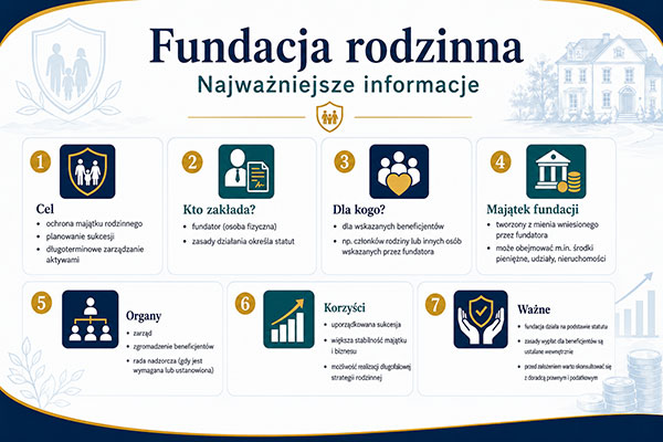 Fundacja rodzinna zasady